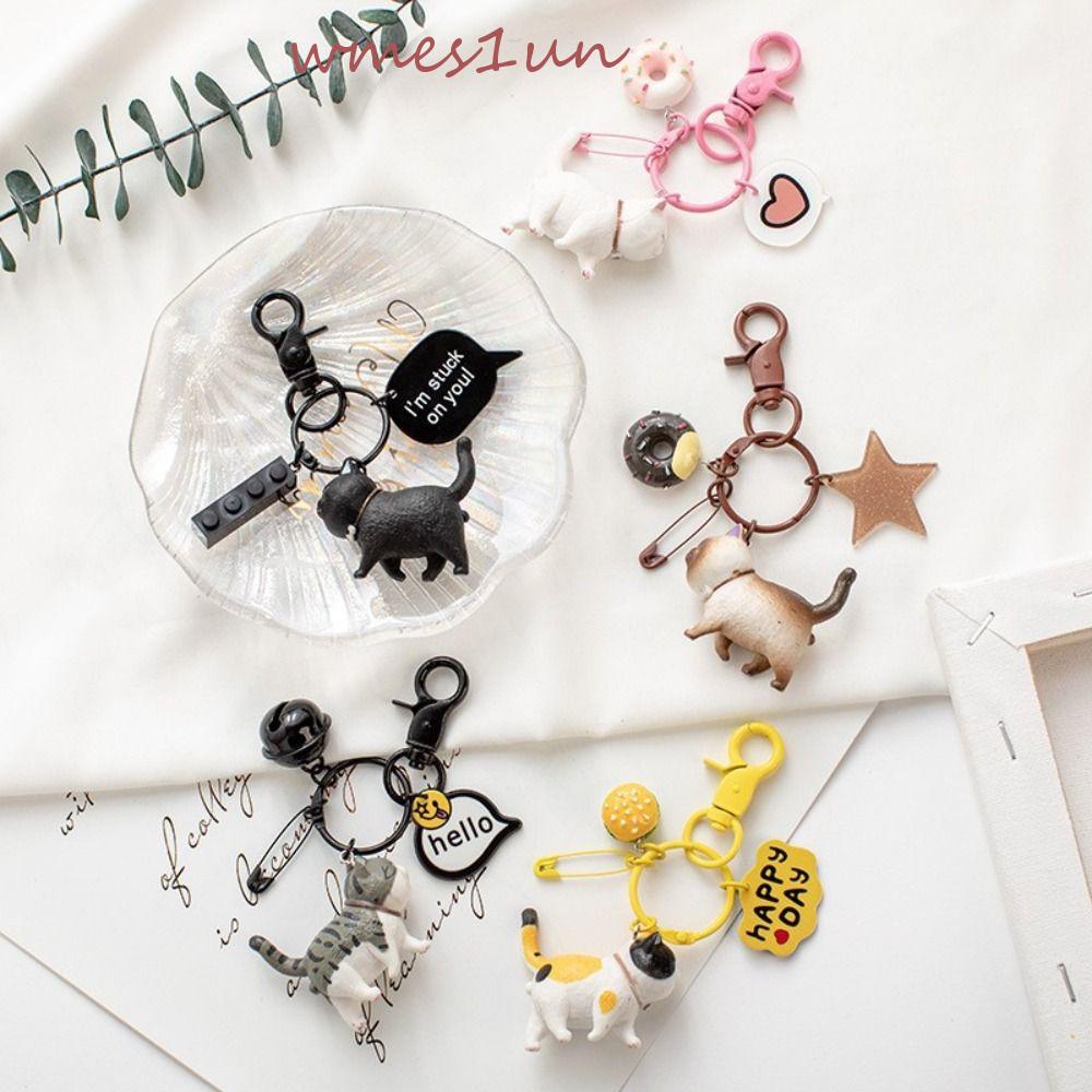 Móc Khóa Hình Mèo Hoạt Hình WMES15H DIY