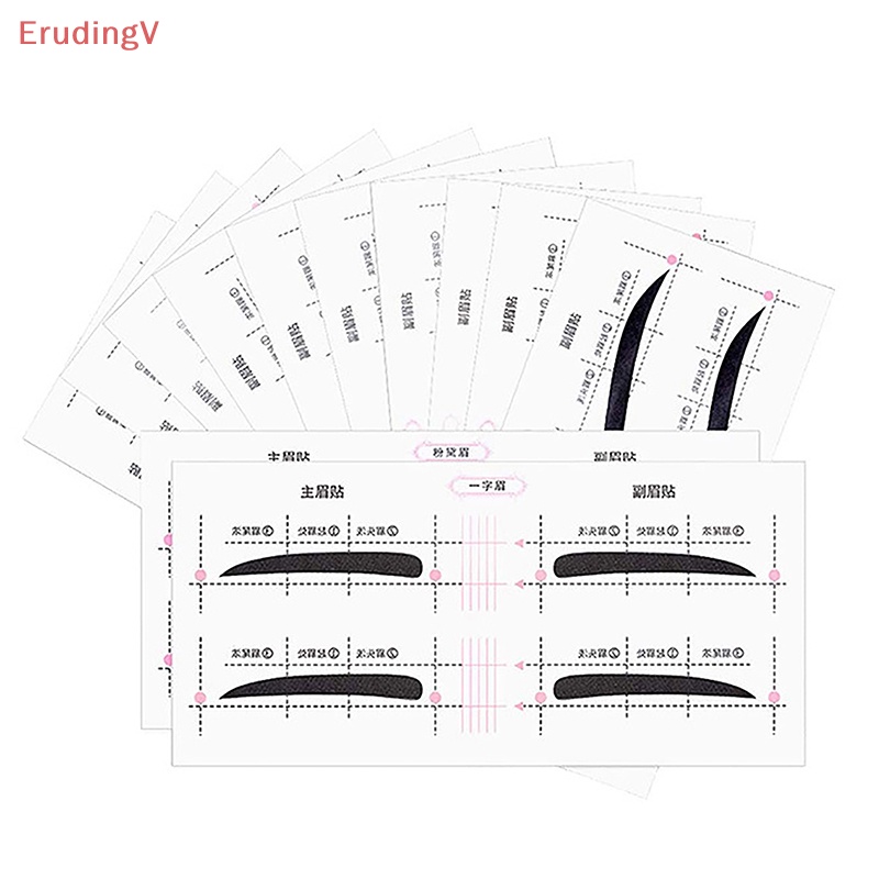 Bộ 12 Thẻ Dán Tạo Hình Lông Mày Nhanh Chóng Tiện Lợi