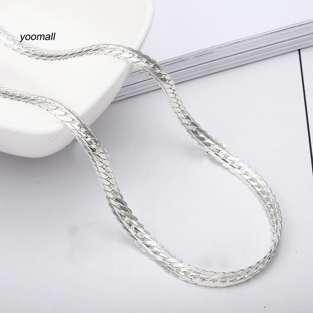 Vòng cổ Dạng Xoắn 20Inches 5mm Lâu Trôi Dễ Phối Đồ Thời Trang Dự Tiệc Cho Nam