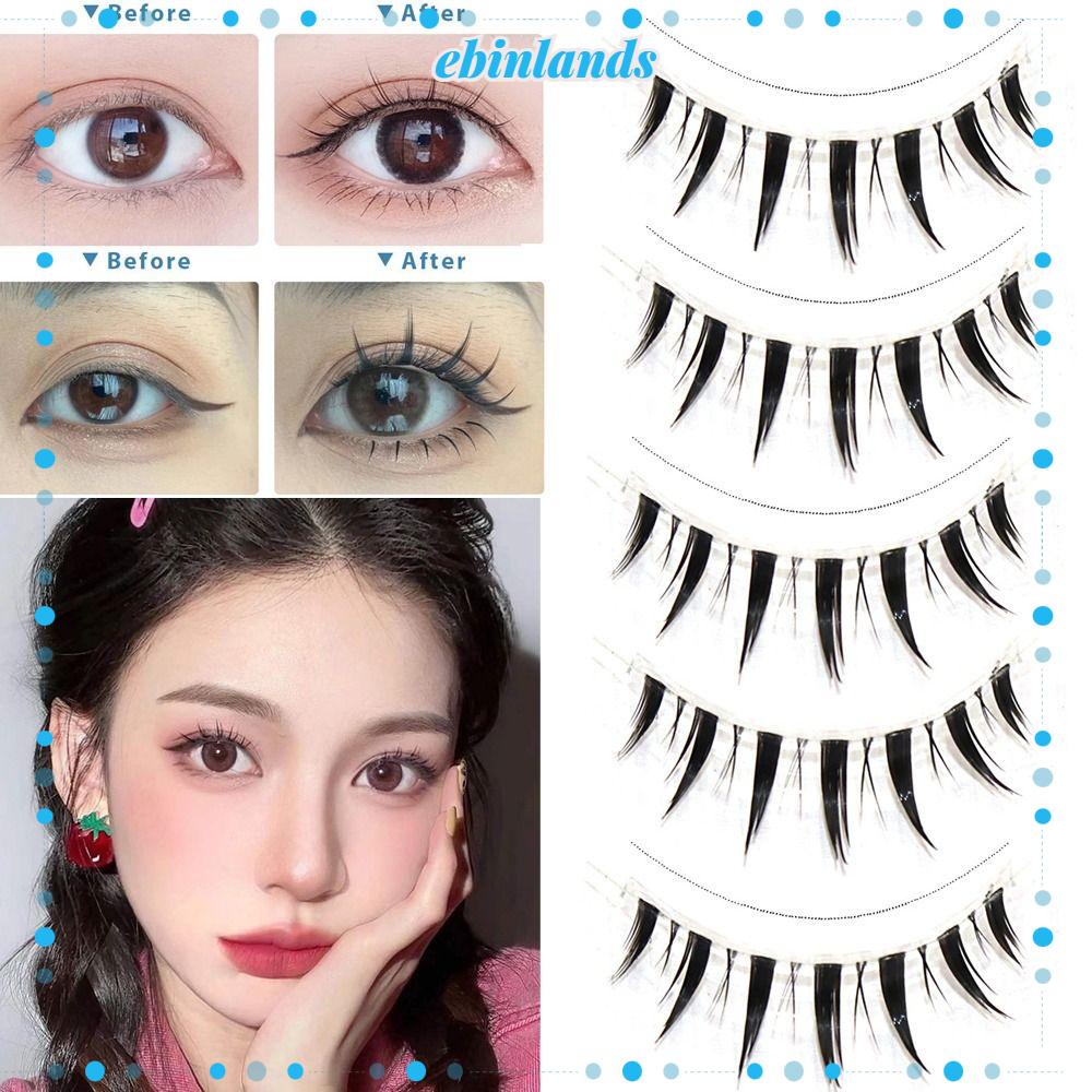 Lông Mi Giả Màu Đen Mượt Mà Phong Cách Nhật Bản