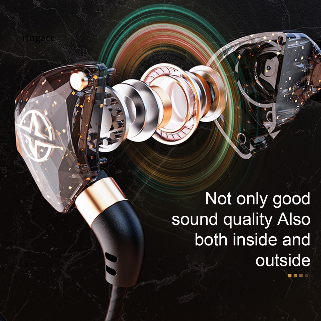 Tai Nghe Có Dây RGA Âm Thanh Nổi Với Đường Viền Dài Ổn Định Giảm Tiếng Ồn 3