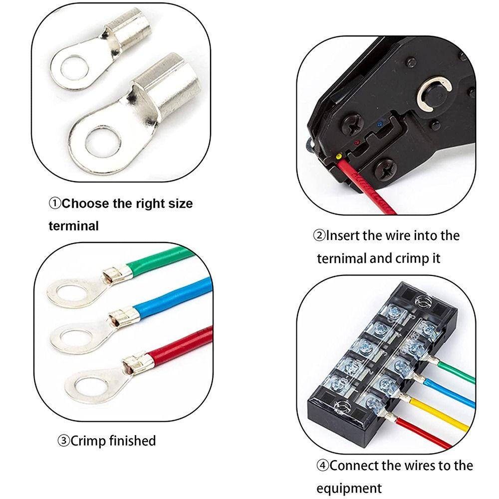 KENT1 Set 1 420 Đầu Nối Dây Điện 18 Loại AWG 22-12 Cách Điện Không Dùng Pin Cho Thiết Bị Gia Dụng