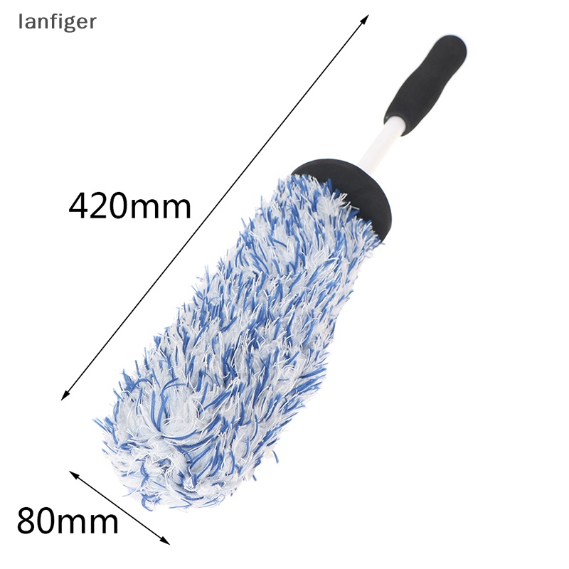 Lanf Bàn Chải Sợi Nhỏ Cán Dài Làm Sạch Bánh Xe Hơi