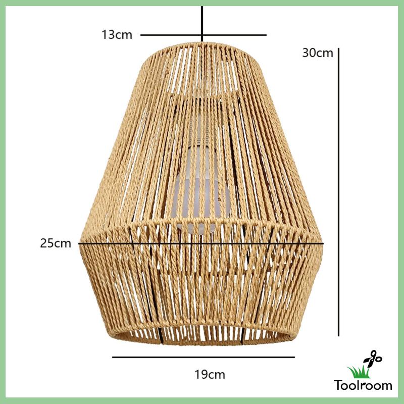 Vỏ Bọc Đèn Lồng Dạng Dây Bện Phong Cách Mộc Mạc Cổ Điển