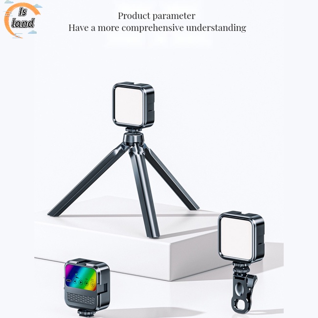 Đèn Rgb Mini Cầm Tay Có Kẹp Gắn Điện Thoại Di Động Hỗ Trợ Chụp Ảnh Selfie