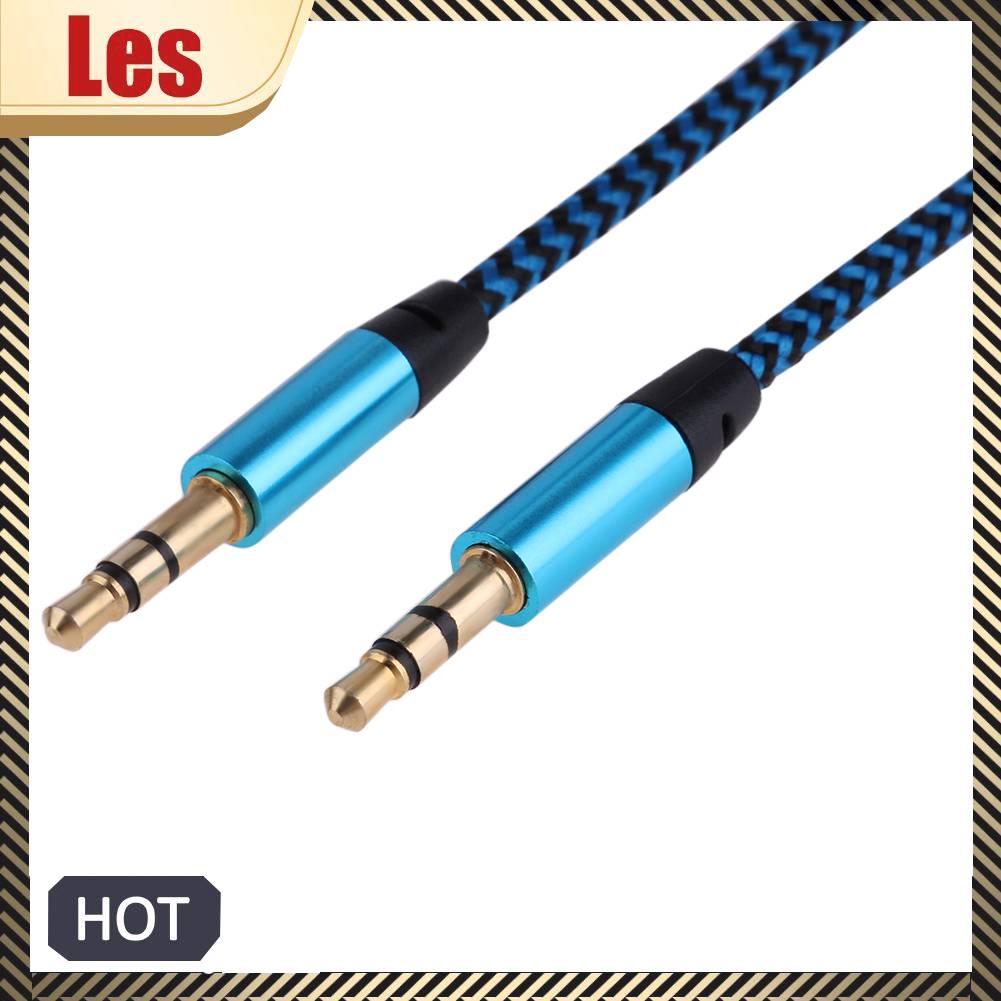 Dây Cáp Âm Thanh Mạ Vàng 1m 3.28ft 3.5mm Male Sang Male Cho Xe Hơi