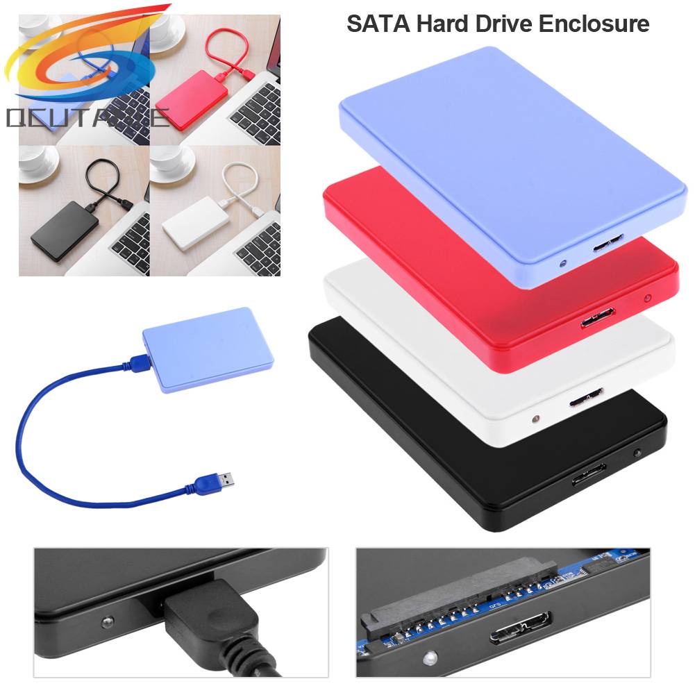 Hộp Đựng Ổ Cứng Di Động 2.5in USB3.0 SATA Box 3TB HDD Tốc Độ Cao Cho Vista / MAC2.0