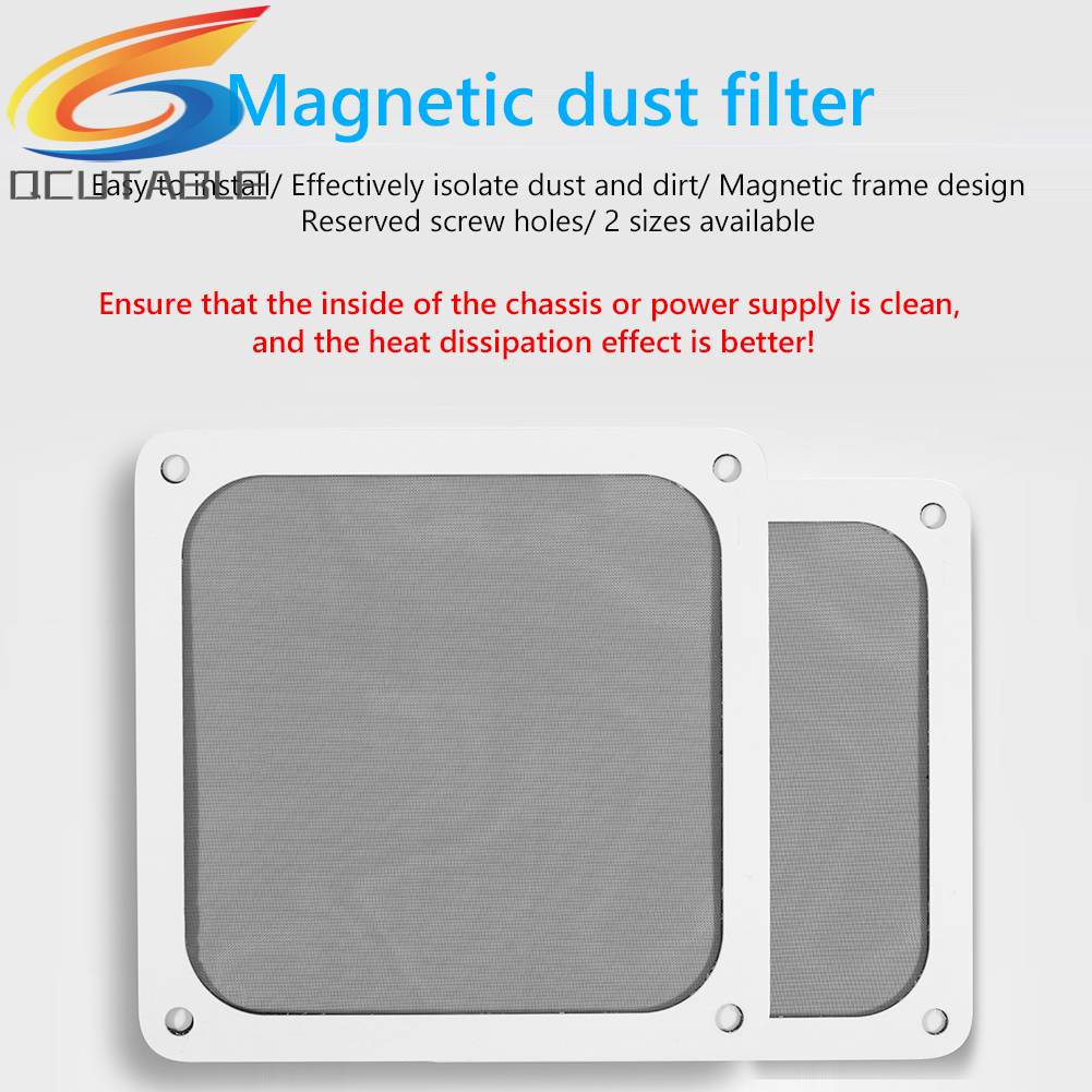 Vỏ Bọc Quạt Tản Nhiệt Chống Bụi Bằng Nylon Hít Nam Châm Cho Máy Tính
