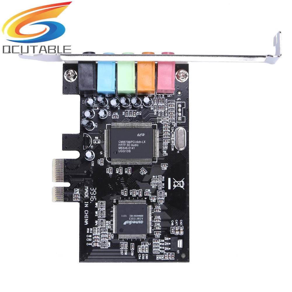 Thẻ Âm Thanh Kỹ Thuật Số PCI Express x1 PCI-E 5.1ch CMI8738