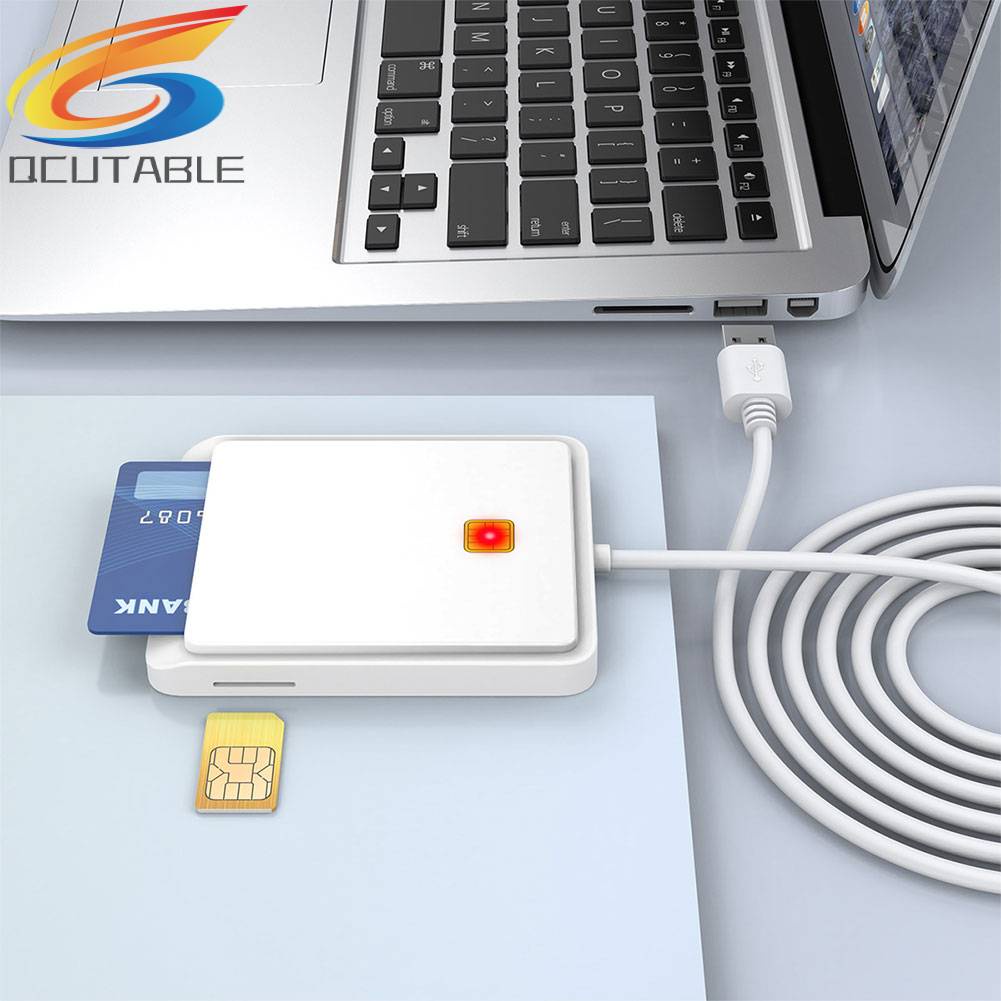 Đầu Đọc Thẻ Thông Minh USB 2.0 Cho Dac IC ID Bank SIM Card Windows 7 8 10 Vista