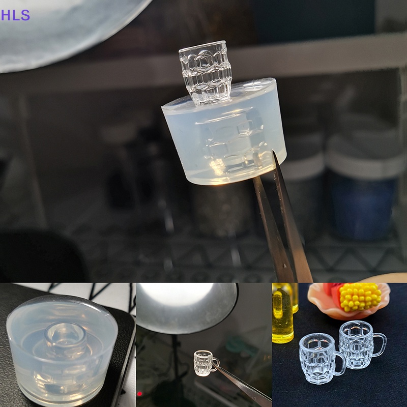 [HLS] Khuôn Silicon Làm Ly Bia Sữa Mô Hình Nhà Búp Bê Thu Nhỏ 1: 12 DIY (Chỉ Có Khuôn)