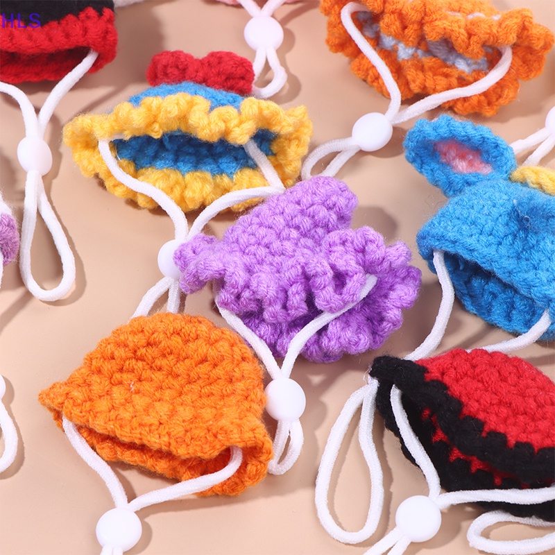 1 Mô Hình Mũ Dệt Kim Mini Hình Động Vật Hoạt Hình Tỉ Lệ 1: 12 Trang Trí Nhà Búp Bê / Chuột Hamster