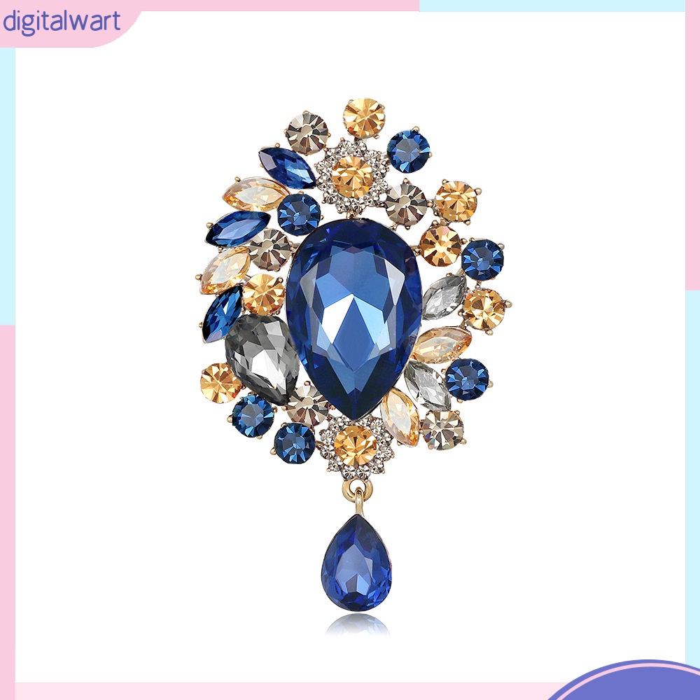 Trâm Cài Áo Đính Pha Lê Siêu Lấp Lánh Sang Trọng Phong Cách Âu Mỹ