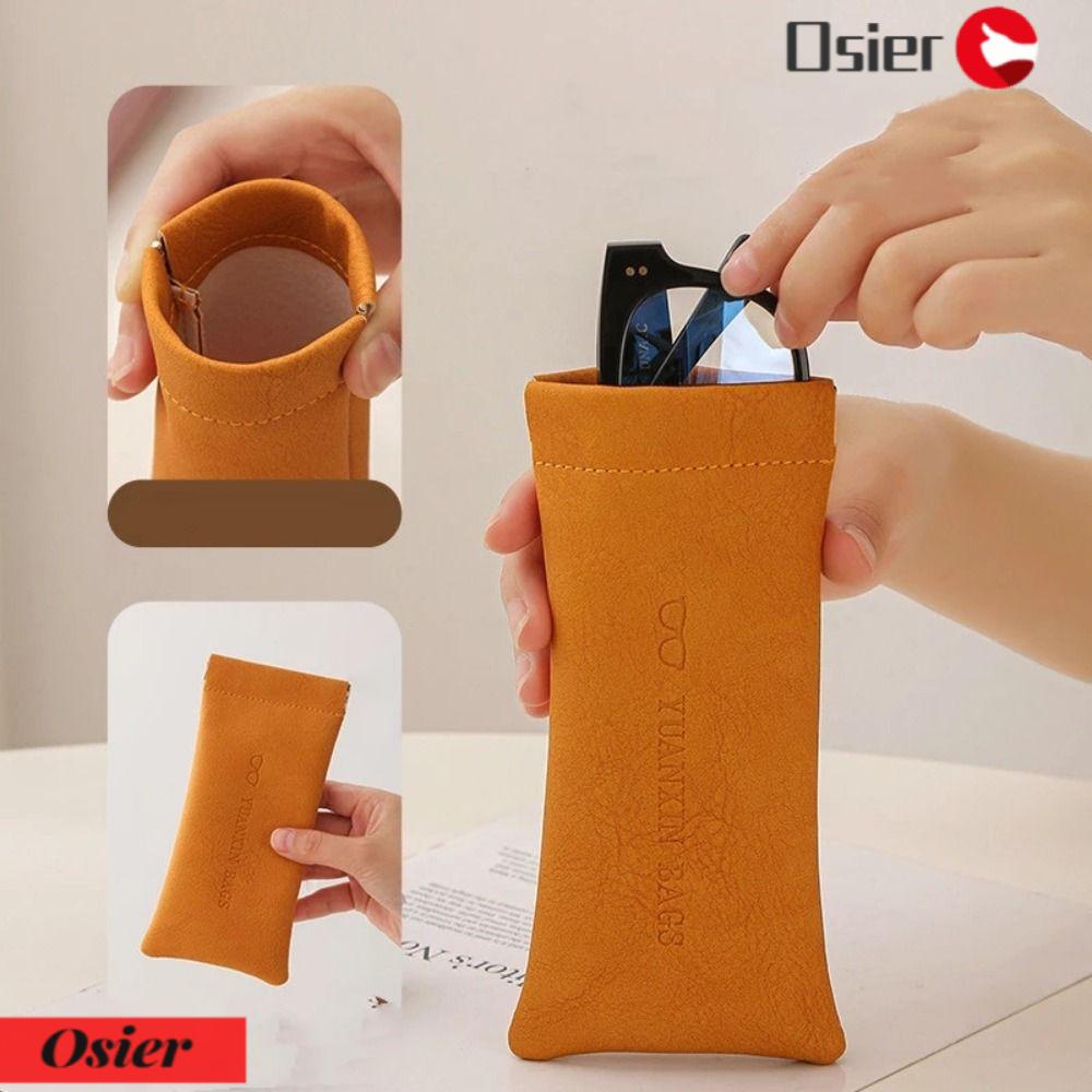 OSIER1 Túi Da Mềm Đựng Mắt Kính Đọc Sách Tiện Lợi
