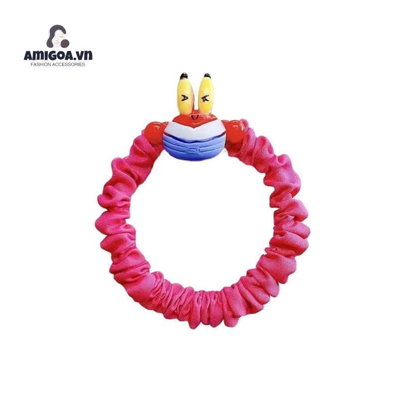 ✨✨Dây Buộc Tóc Cao Su Co Giãn Họa Tiết Hoạt Hình Dễ Thương Cho Bé