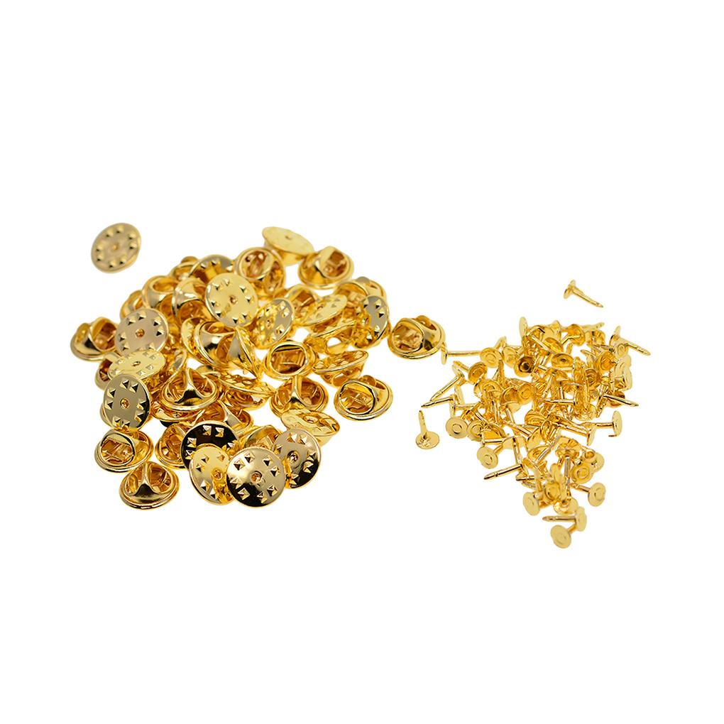 Set 100 Ghim Cà Vạt / Ghim Cà Vạt Bằng Đồng Thau Có Thể Tháo Rời Dùng Làm Đồ Thủ Công / Trang Trí