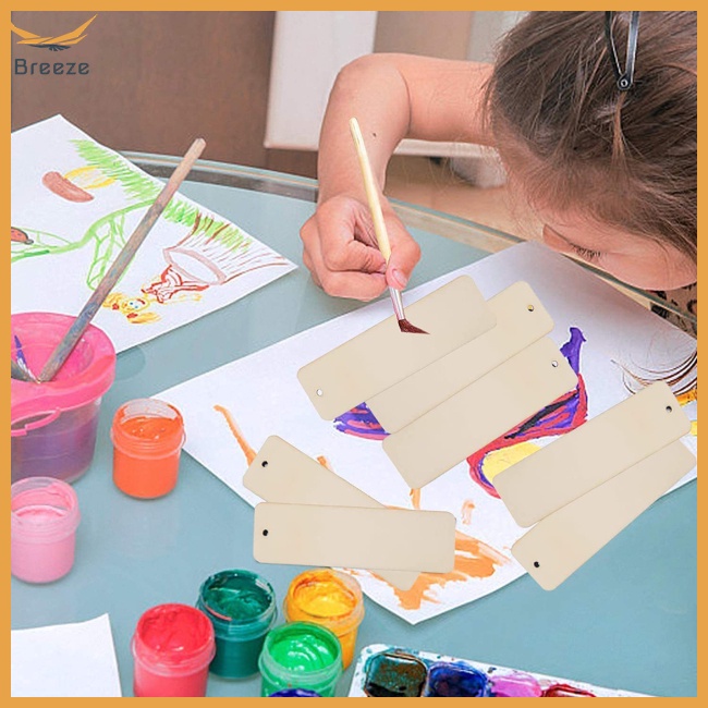 Bộ 133 Thẻ Đánh Dấu Trang Sách Bằng Gỗ Chưa Hoàn Thiện Diy