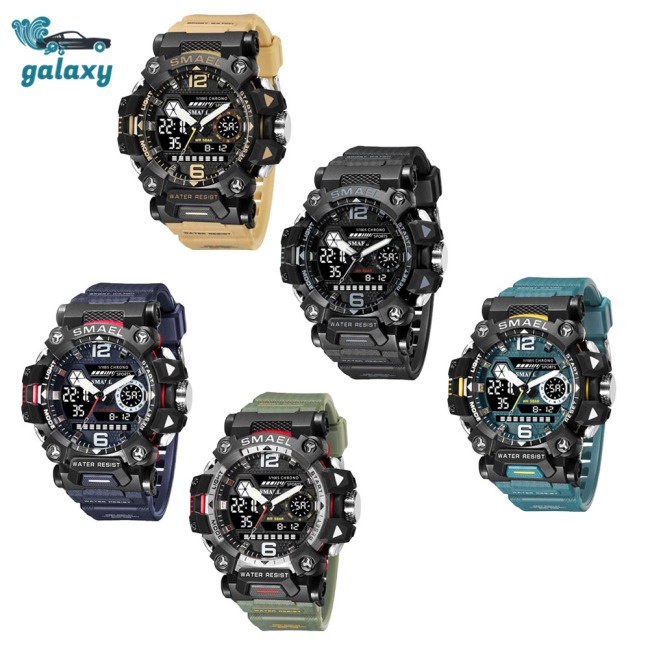 Galaxy Đồng Hồ Điện Tử Đa Năng Chống Thấm Nước 50m Màn Hình Led 8072