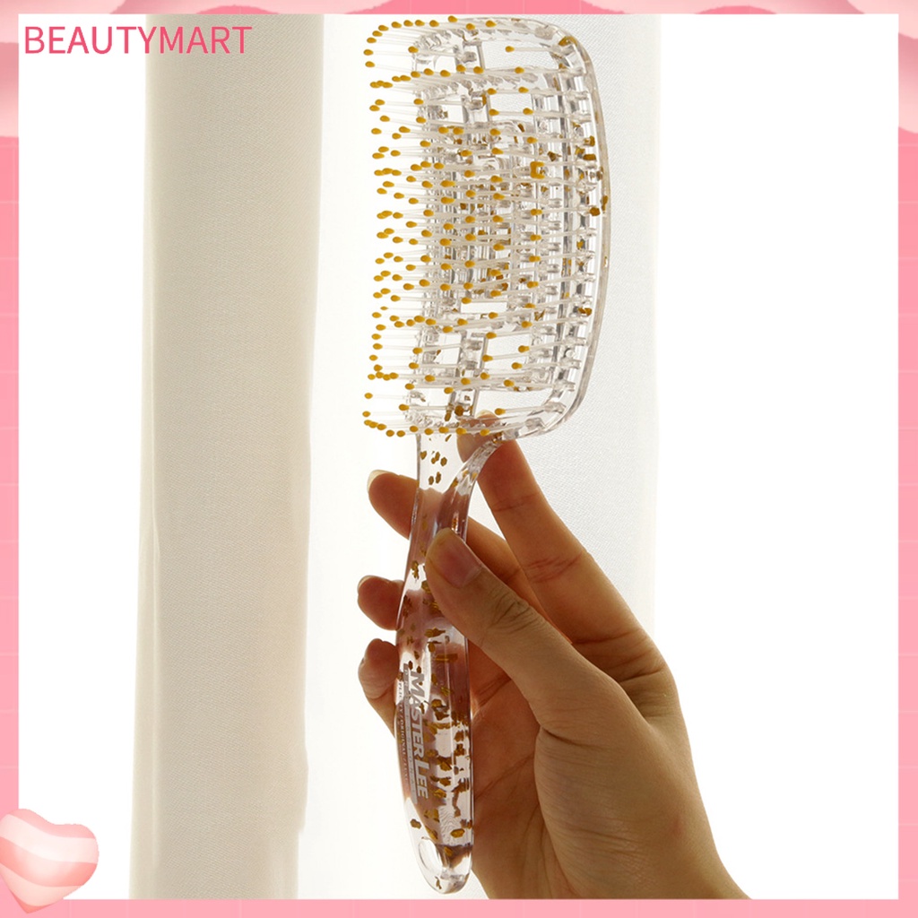 Lược Chải Tóc Tạo Kiểu Chống Tĩnh Điện Thiết Kế Dạng Cong Bằng Nhựa