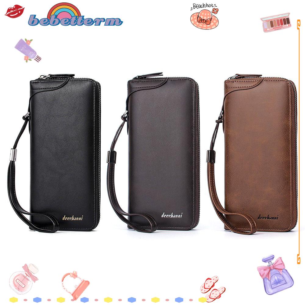 BEBETTERM Ví Nam Dài Sức Chứa Lớn Đựng Thẻ Tín Dụng / Tai Nghe / Tiền Xu