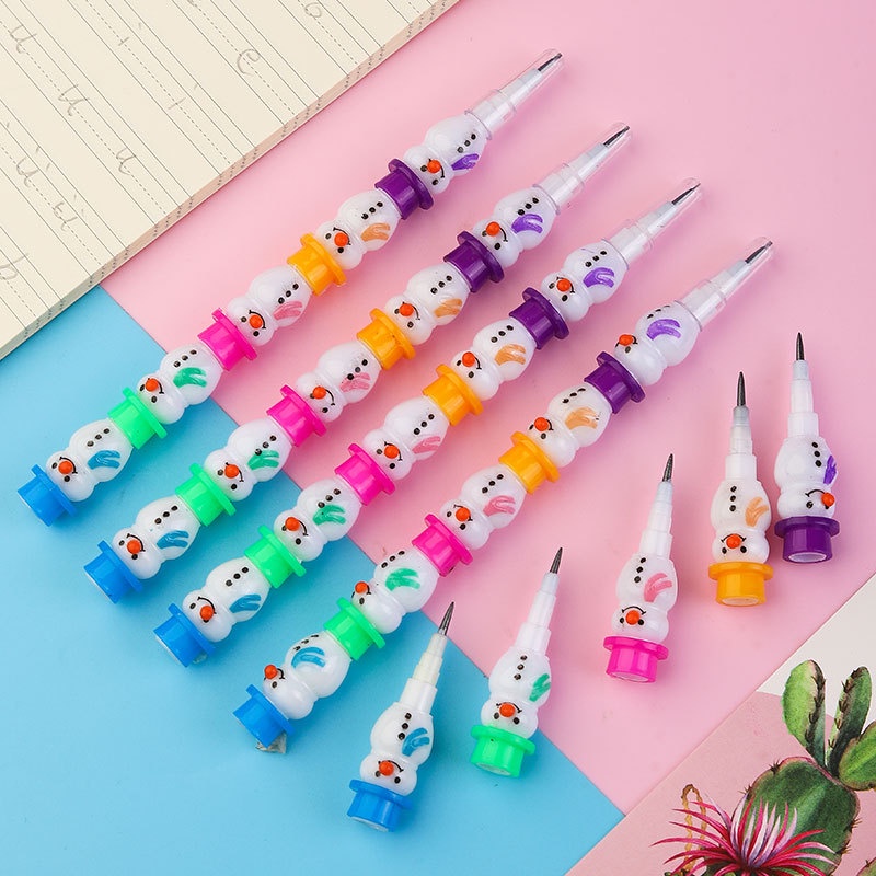 Người Tuyết Bút Chì Văn Phòng Phẩm Trao Đổi Có Thể Tháo Rời Không Cắt