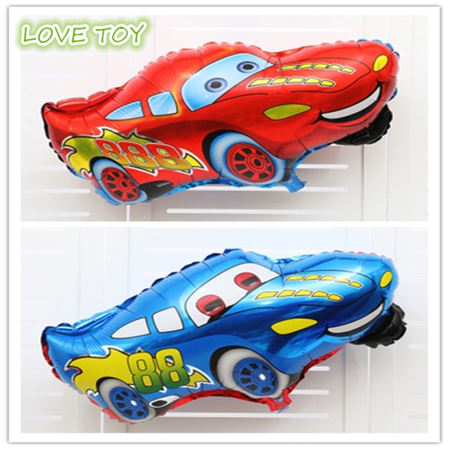 Set 6 Bong Bóng Trang Trí Tiệc Sinh Nhật In Hình Car Story