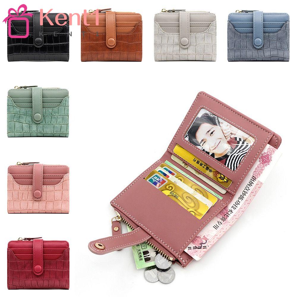 Ví Da PU Gập Đôi Có Khóa Kéo KENT1 Cho Nữ