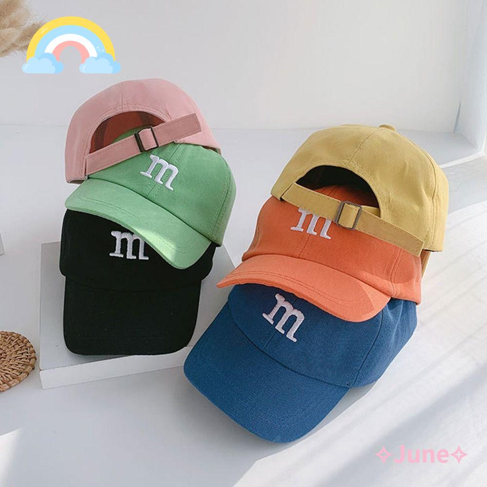 JUNE Mũ Lưỡi Trai Màu Sắc Nhã Nhặn Thời Trang