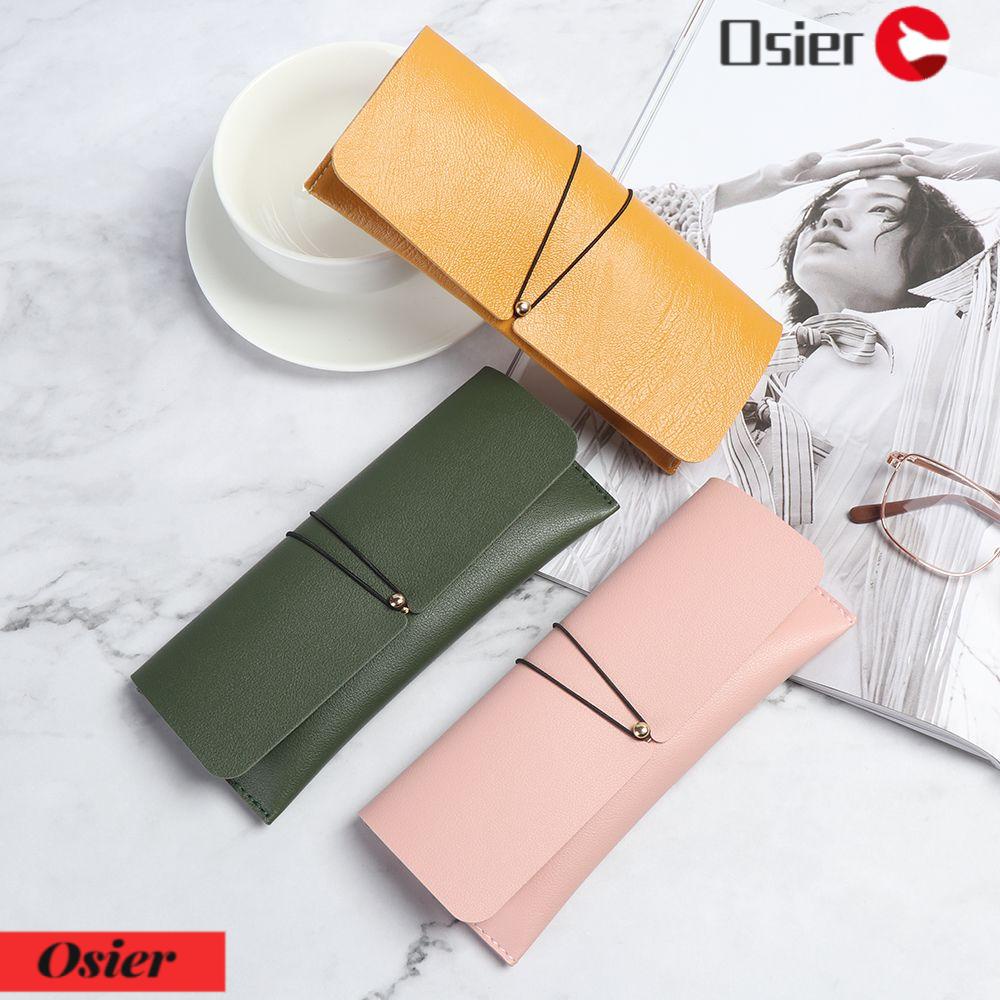 OSIER1 Túi Dây Rút Mềm Màu Trơn Đựng Mắt Kính Tiện Dụng