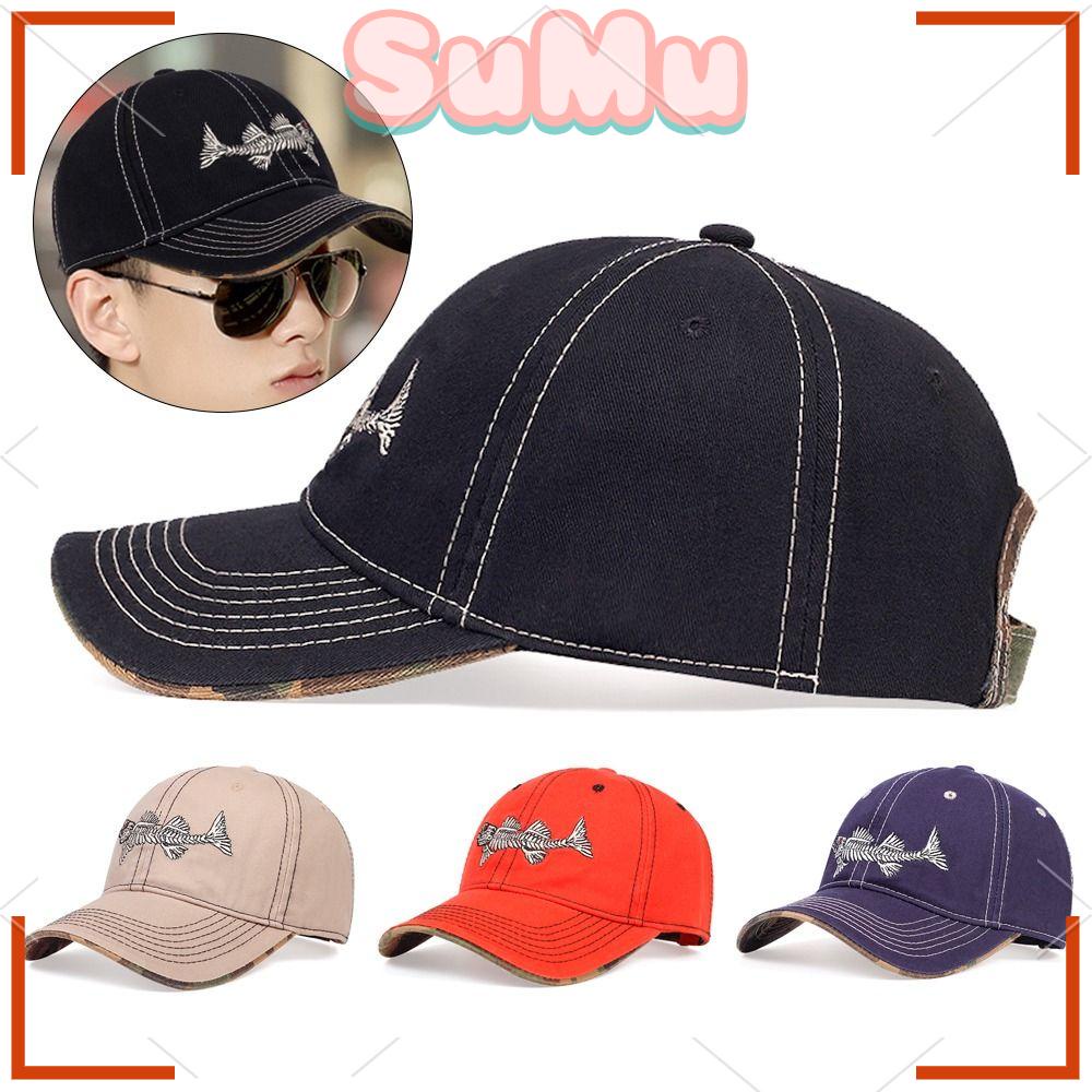 SUMU Mũ Lưỡi Trai Cotton Màu Sắc Nhã Nhặn Thời Trang