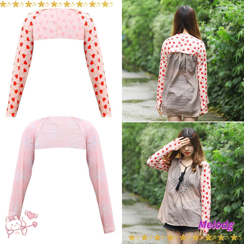 MELODG Khăn Trùm Cánh Tay Mềm Mại Co Giãn Chống Bỏng Dành Cho Nữ