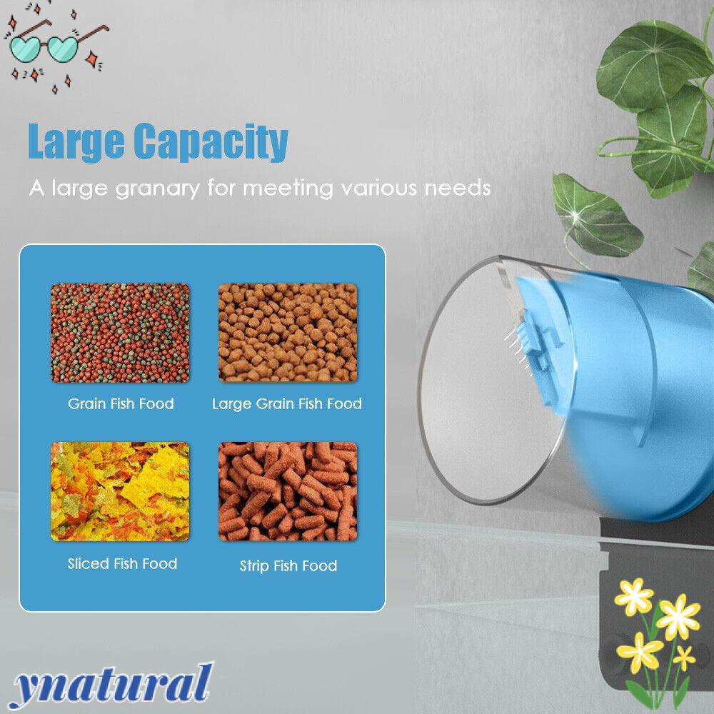 YNATURAL Máy Cho Cá Ăn Tự Động Bằng Điện Mới