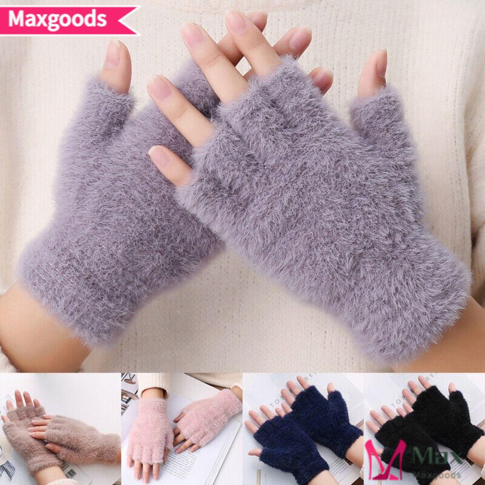 MAXG Găng Tay Hở Ngón Màu Sắc Thời Trang