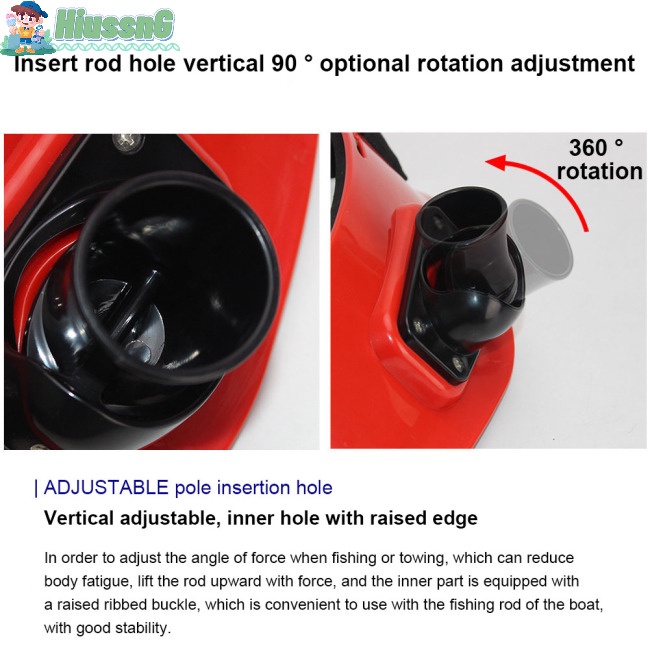 Đai Giữ Cần Câu Cá 90 Độ Chuyên Nghiệp Có Thể Điều Chỉnh