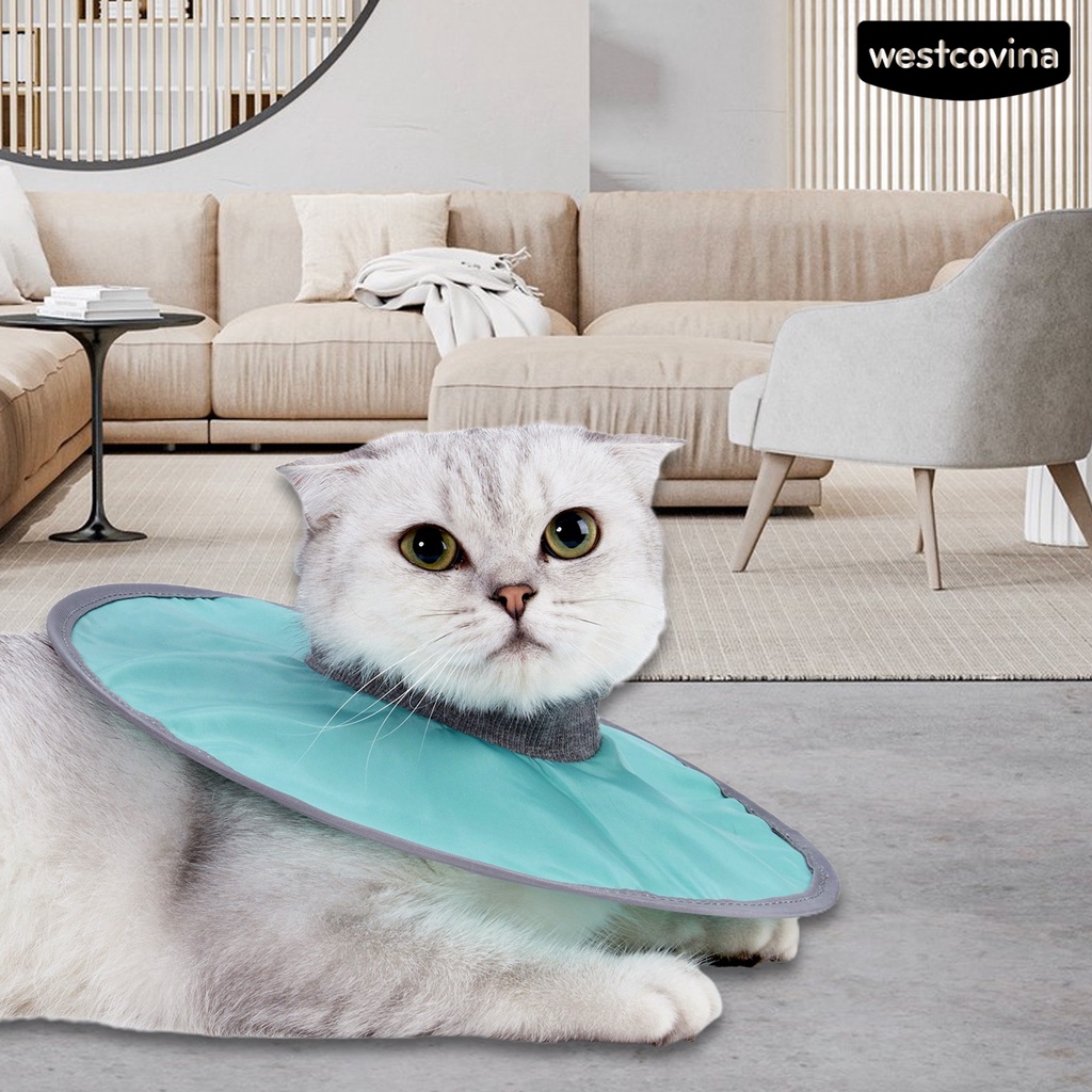 [COD]♞Vòng Đeo Cổ Bằng Polyester Thân Thiện Với Da Chống Nước Chống Liếm Có Thể Điều Chỉnh Bảo Vệ Cổ Cho Thú Cưng