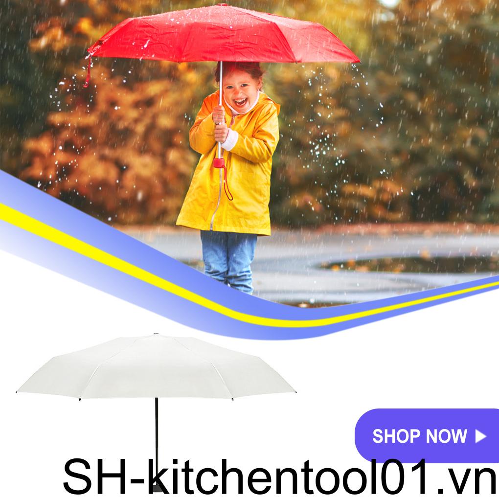 Dù Gấp 5 Khúc Cầm Tay Chống Mưa Nắng Chống Gió Đa Ứng Dụng
