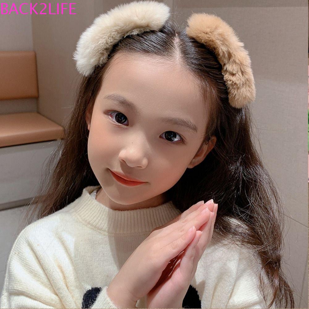 BACK2LIFE Lược Cài Tóc Bằng Lông Nhung Phong Cách Vintage Sang Trọng Cho Nữ