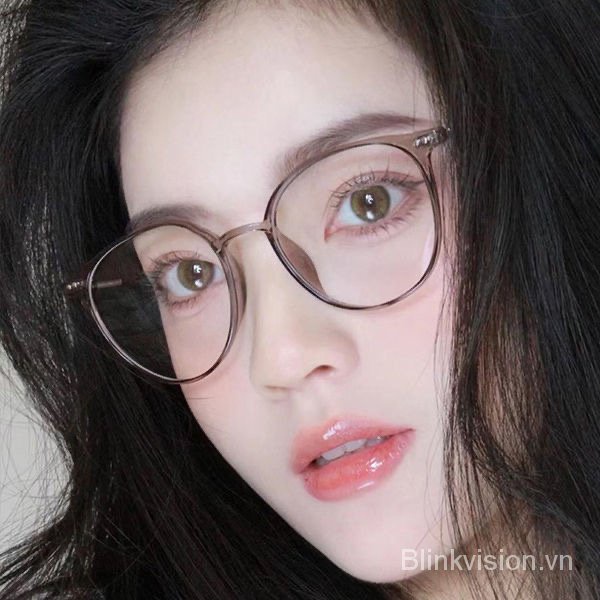 0～+4.00 Kính Tròn Chống Lão Thị Tia Xanh Mới Phong Cách Hàn Quốc Dành Cho Người Trung Niên Người Già Thời Trang Cổ Điển Hình Bầu Dục Kính Viễn Thị Chống Bức Xạ Cho Nam Nữ Có Thể Thêm Thấu Kính Photochromic
