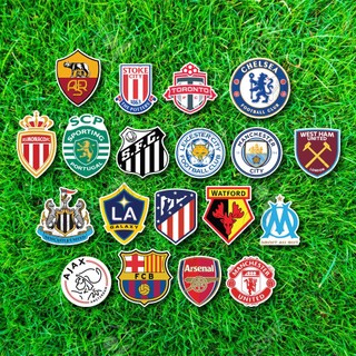 Combo 9/40 sticker logo CLB BÓNG ĐÁ nổi tiếng Manchester United Real Madrid Barcelona Chelsea Arsenal Liverpool FC