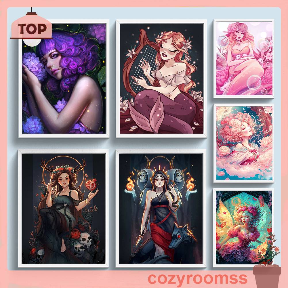 Tranh Đính Đá Kim Cương Toàn Bộ 5D DIY Hình Vẽ Người