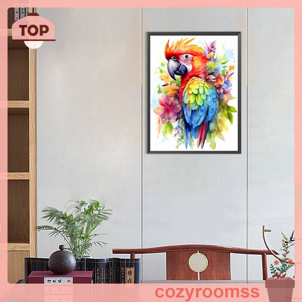 Tranh Đính Đá Kim Cương Toàn Bộ 5D DIY Hình Vẽ Vẹt