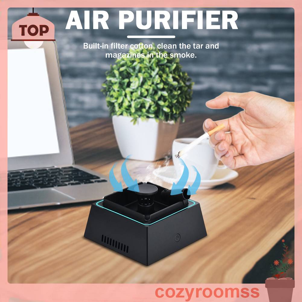 Gạt Tàn Thuốc Lọc Khói Đa Năng Cho Nhà Ở / Văn Phòng / Xe Hơi