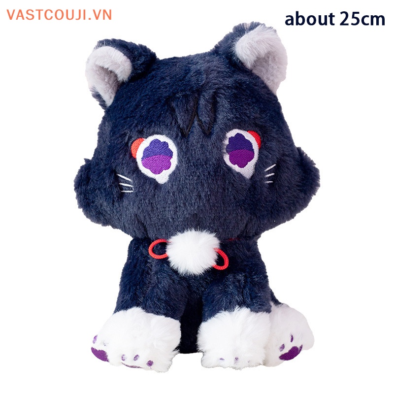 Thú Nhồi Bông Hình Mèo Đen 25cm Mềm Mại Đáng Yêu