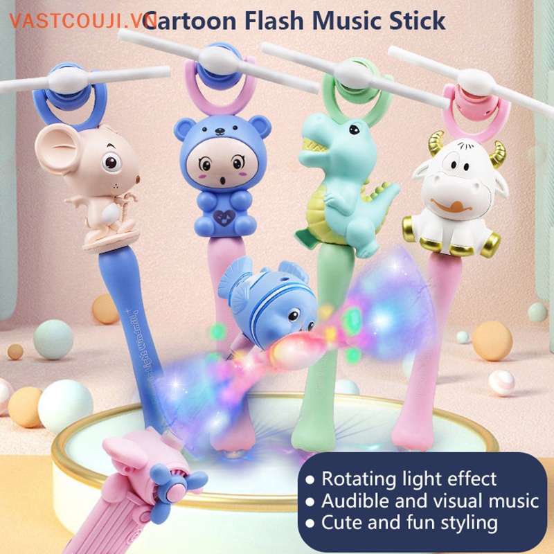 Chong Chóng Đồ Chơi Có Đèn LED Hình Động Vật Dễ Thương