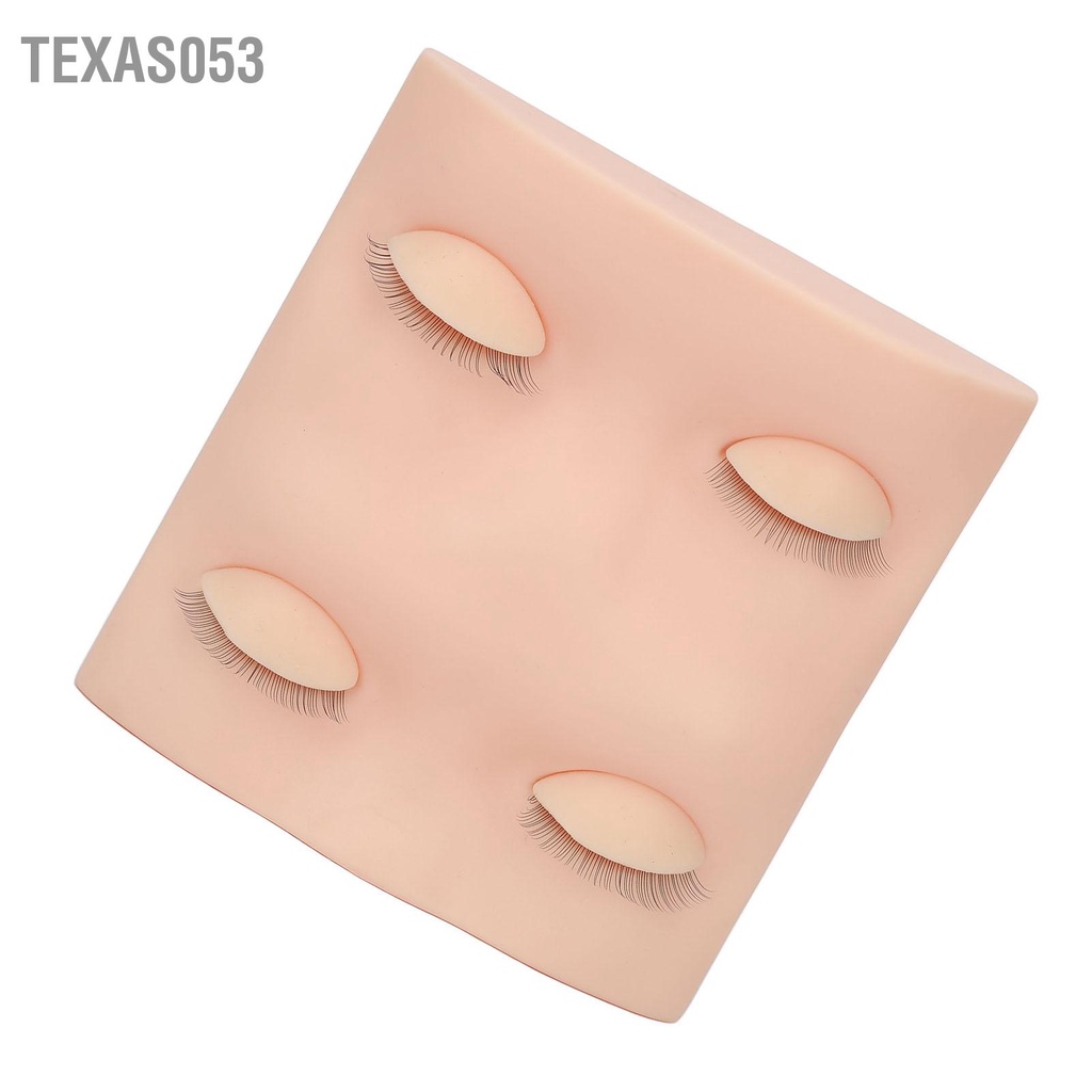 Texas053 Cây Nối Mi Thực Hành Đầu Manocanh Người Mới Trang Điểm Búp Bê Với 2 Cặp Mí Mắt Thay Thế