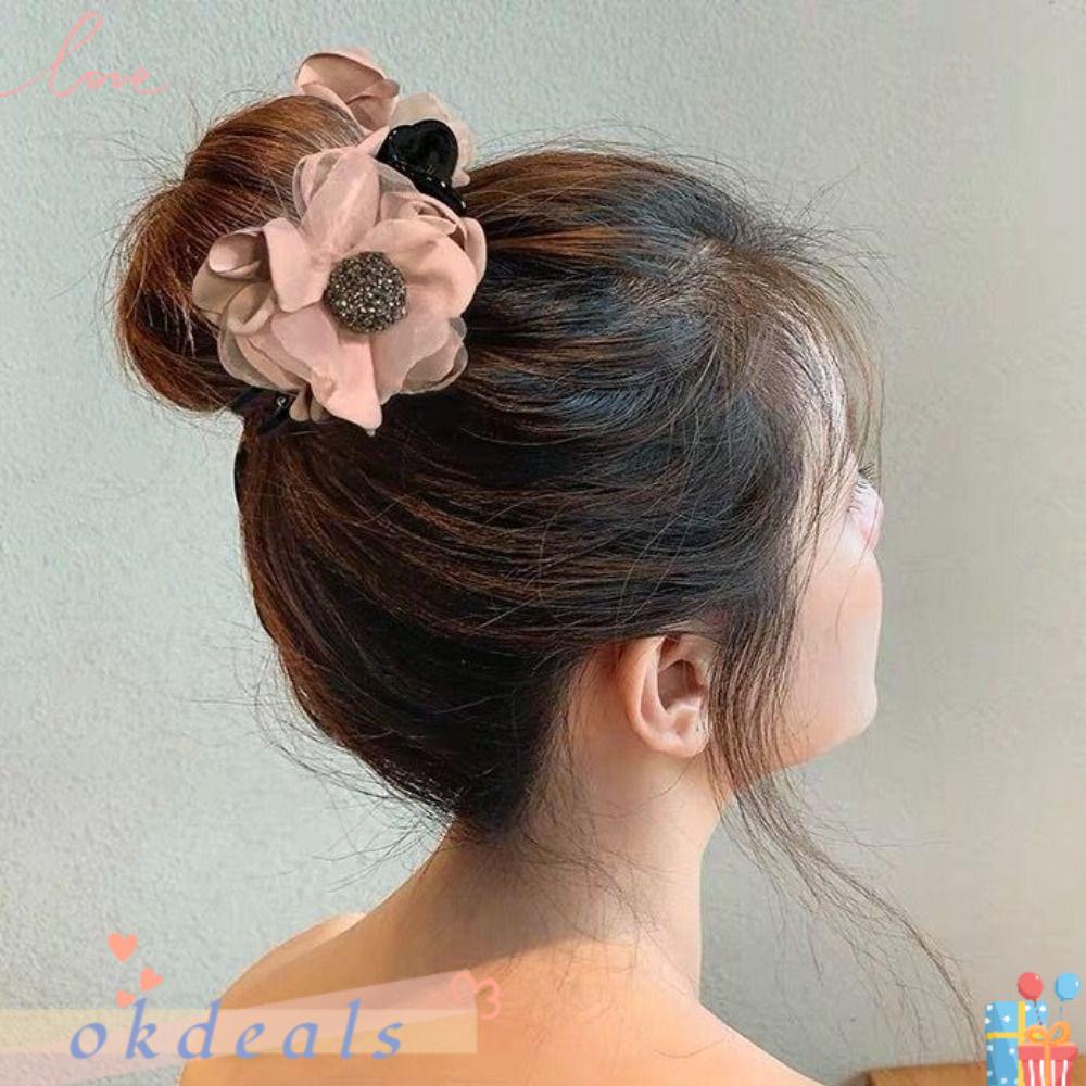 OKDEALS Kẹp Tóc Thiết Kế Mới Thời Trang Theo Phong Cách Hàn Quốc Dành Cho Nữ