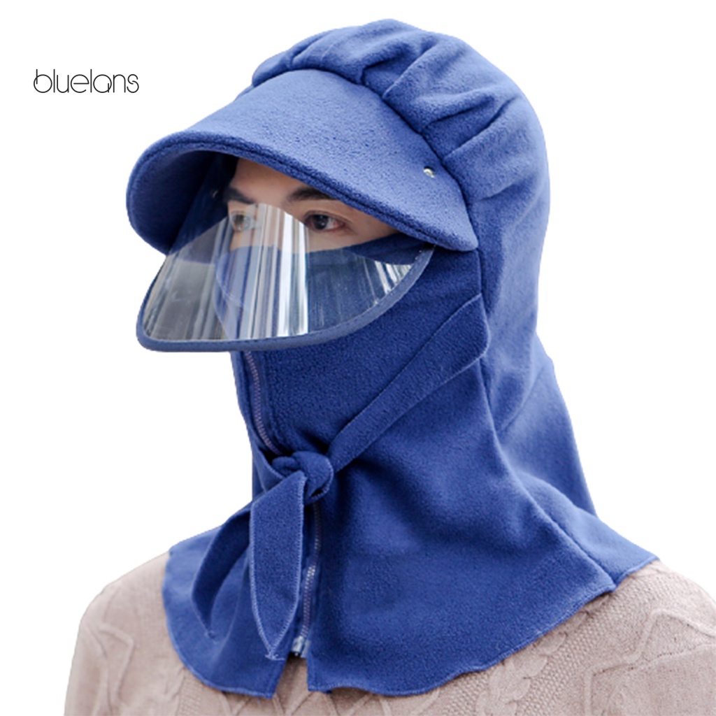 Bluelans Mũ Che Mặt Giữ Ấm Mùa Đông Có Dây Kéo Thời Trang Unisex