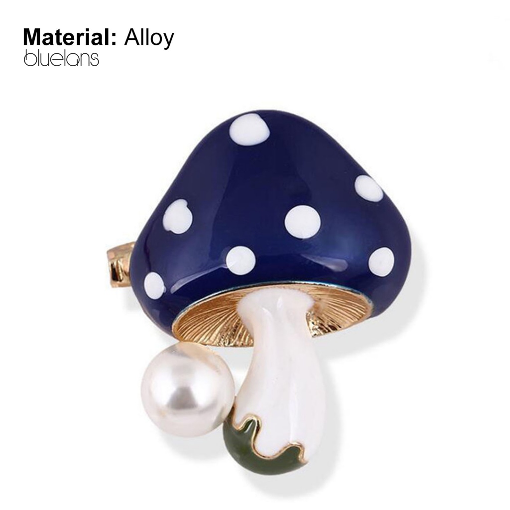 Ghim Cài Áo Hình Cây Nấm Đính Ngọc Trai Nhân Tạo Thời Trang