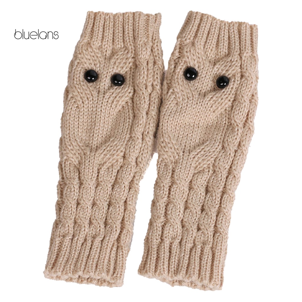 1 Đôi Găng Tay Mùa Đông Sợi Acrylic Co Giãn Chống Trượt