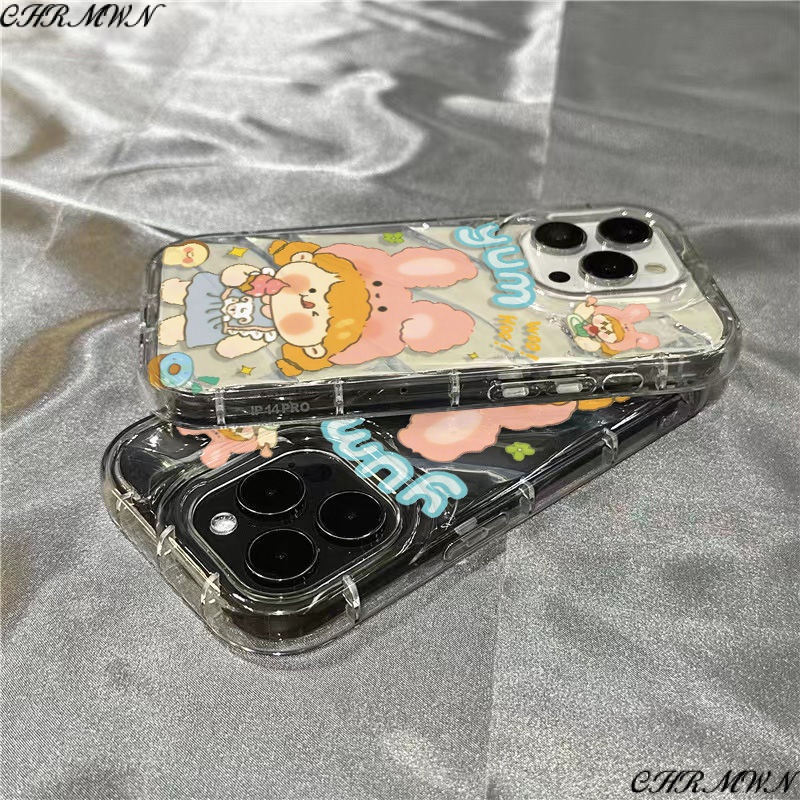 Ốp Điện Thoại Mềm Trong Suốt Họa Tiết Que Kem Cho Iphone 14Promax 1312 / 11 7 / 8plus xr / sins Q2KL